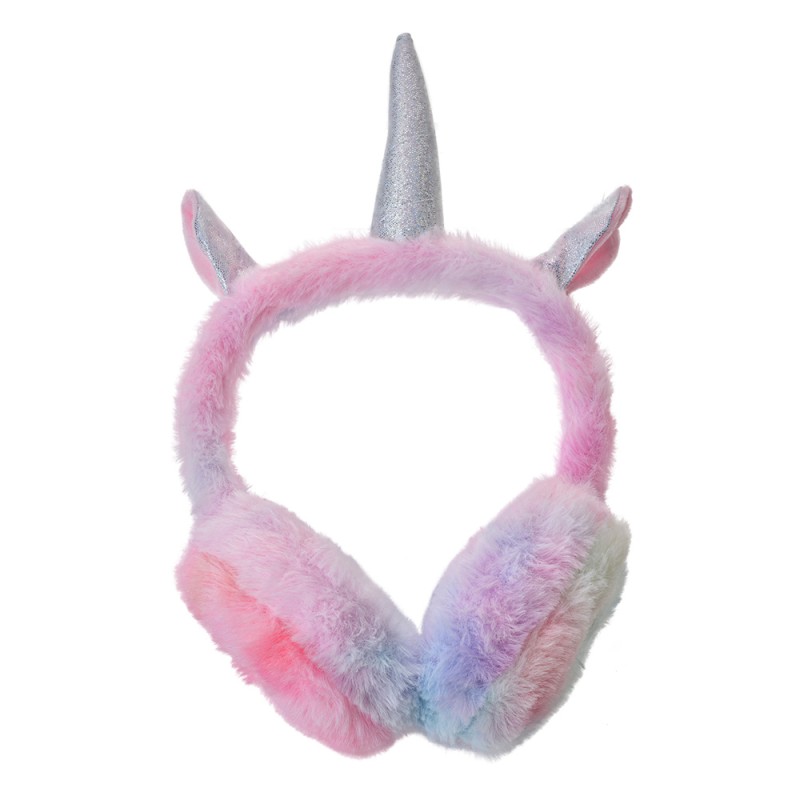 Clayre & Eef Oorwarmers Kinderen  one size Roze Blauw Pluche