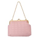 Clayre & Eef Wallet 8 cm Pink Gold colored Synthetic