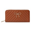 Clayre & Eef Portefeuille 19x10 cm Marron Cuir artificiel Rectangle