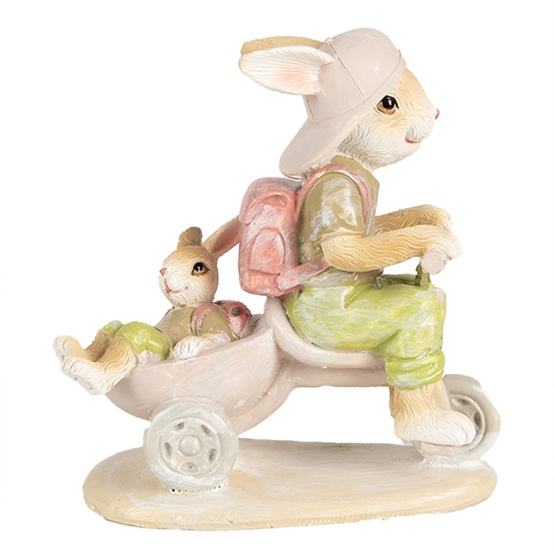 Clayre & Eef Figurine Rabbit 12 cm Brown Polyresin