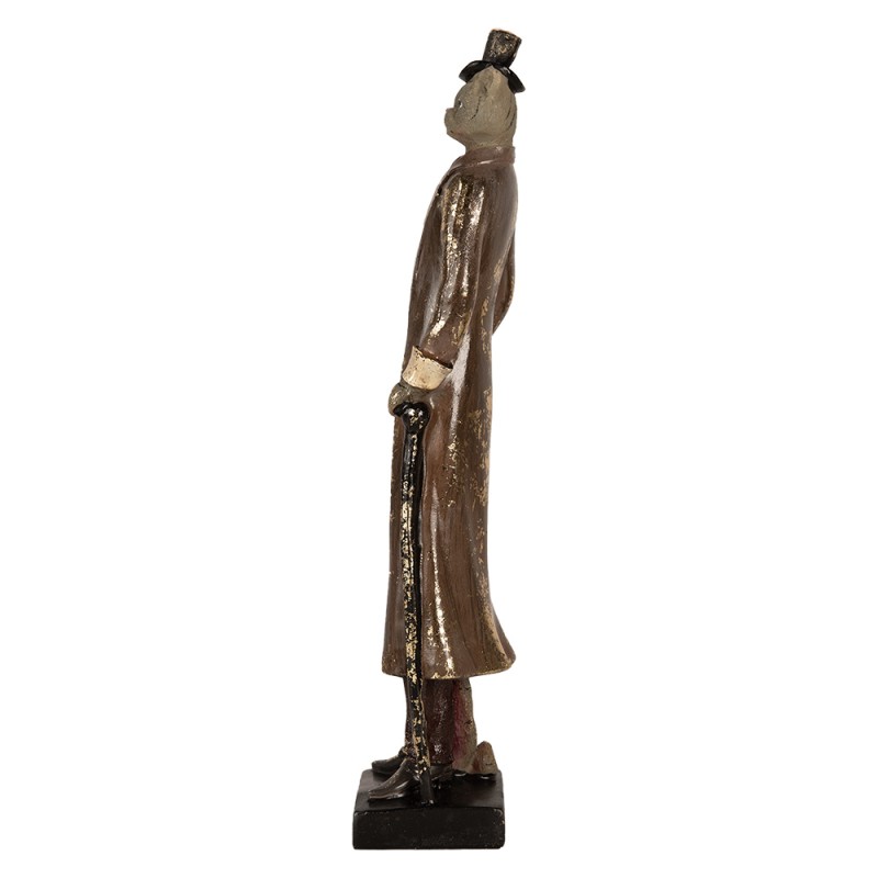 Clayre & Eef Statuetta Gatto  32 cm Marrone Poliresina