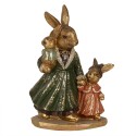 Clayre & Eef Figur Kaninchen 19 cm Goldfarbig Polyresin