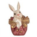 Clayre & Eef Figurine Rabbit 17 cm Beige Pink Polyresin