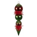 Clayre & Eef Christmas Bauble 23 cm Red Green Glass