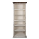 Clayre & Eef Bookcase 80x40x210 cm White Wood