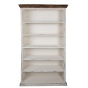 Clayre & Eef Bookcase 120x40x210 cm White Wood