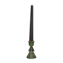 Clayre & Eef Candle holder Ø 6x10 cm Green Glass