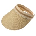 Clayre & Eef Sun Visior one size Beige Paper straw