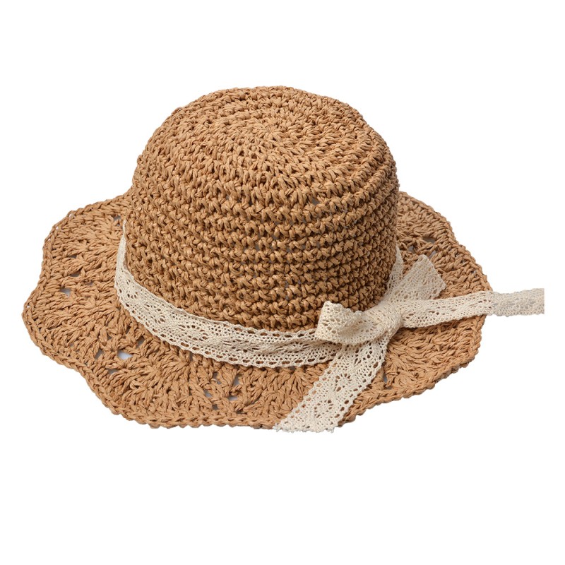 Clayre & Eef Children's Hat Brown Paper straw