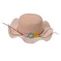 Clayre & Eef Children's Hat Pink Paper straw