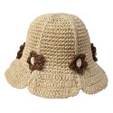 Clayre & Eef Children's Hat 52 cm Beige Paper straw
