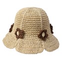 Clayre & Eef Cappello per bambini 52 cm Beige Paglia di carta