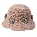 Clayre & Eef Children's Hat 52 cm Pink Paper straw