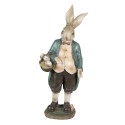 Clayre & Eef Figurine Rabbit 38 cm Brown Green Polyresin
