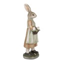 Clayre & Eef Figurine Rabbit 25 cm Brown Green Polyresin