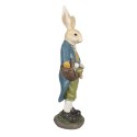 Clayre & Eef Figurine Rabbit 38 cm Brown Blue Polyresin