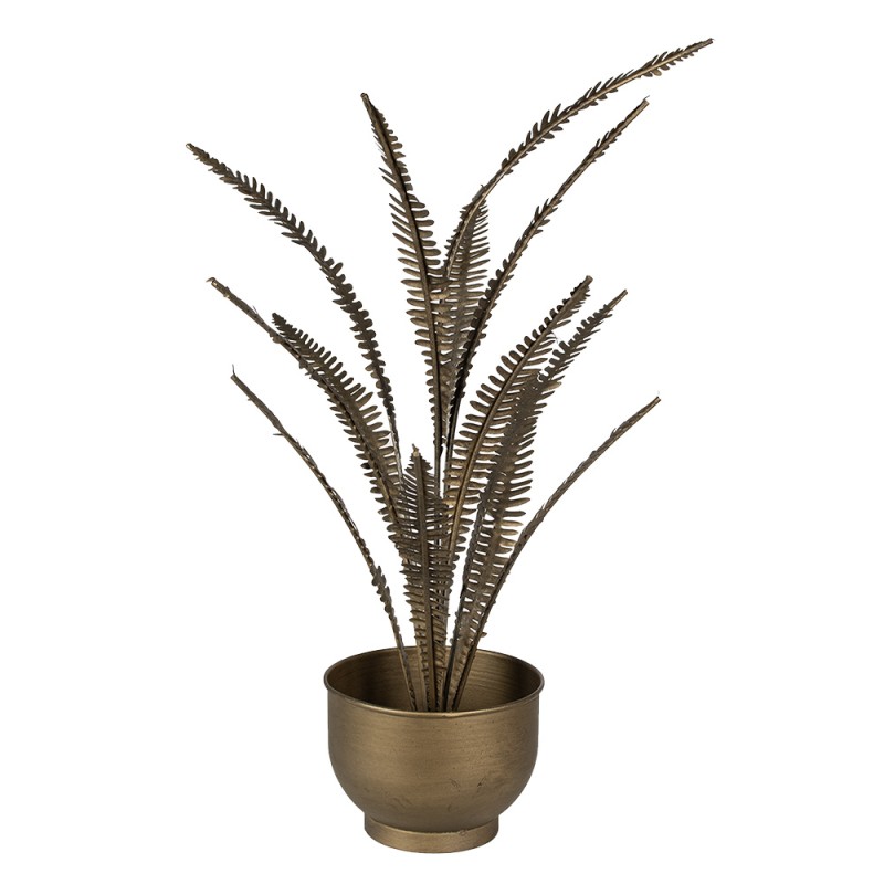 Clayre & Eef Artificial Plant 63 cm Gold colored Iron