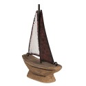 Clayre & Eef Modello decorativo Barca 13 cm Marrone Rosso Legno Ferro