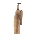 Clayre & Eef Decorative Figurine Angel 22 cm Brown Wood