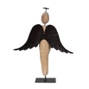 Clayre & Eef Decorative Figurine Angel 21 cm Brown Wood Iron
