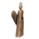 Clayre & Eef Figurine décorative Ange 13 cm Marron Bois
