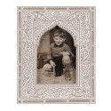 Clayre & Eef Photo Frame 10x15 cm White Brown Wood Glass Rectangle
