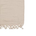 Clayre & Eef Plaid 125x150 cm Beige Cotone Strisce