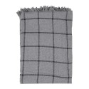 Clayre & Eef Throw Blanket 125x150 cm Grey Cotton Stripes