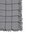 Clayre & Eef Plaid 125x150 cm Grigio Cotone Strisce