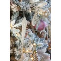 Clayre & Eef Kersthanger Ijspegel 20 cm Goudkleurig Glas