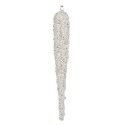 Clayre & Eef Christmas Ornament Icicle 19 cm Silver colored Glass