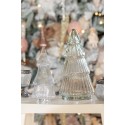 Clayre & Eef Glazen potje Kerstboom  Ø 7x16 cm Transparant Glas