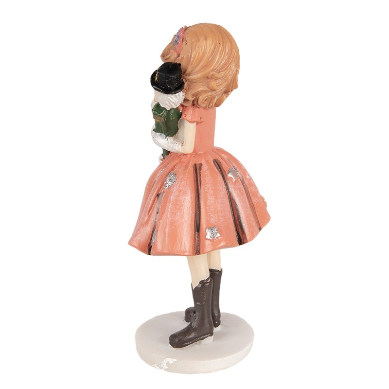 Clayre & Eef Figurine décorative Enfant 12 cm Rouge Polyrésine