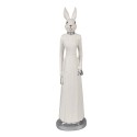 Clayre & Eef Figur Kaninchen 41 cm Weiß Polyresin