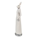 Clayre & Eef Figur Kaninchen 28 cm Weiß Polyresin