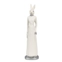 Clayre & Eef Figur Kaninchen 20 cm Weiß Polyresin