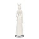 Clayre & Eef Statuetta Coniglio 20 cm Bianco Poliresina