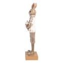 Clayre & Eef Statuetta Coniglio 28 cm Marrone Beige Poliresina