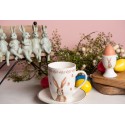 Clayre & Eef Egg Cup 40 ml Beige Brown Porcelain Rabbit