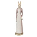 Clayre & Eef Figurine Rabbit 28 cm Beige Pink Polyresin