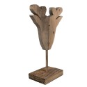 Clayre & Eef Figurine décorative Rennes 16x8x25 cm Marron Bois