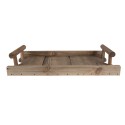 Clayre & Eef Decorative Serving Tray 47x23x9 cm Brown Wood