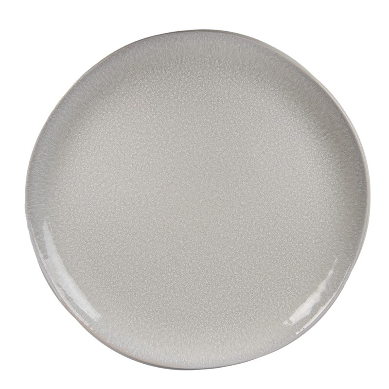 Clayre & Eef Breakfast Plate Ø 20 cm Grey Ceramic