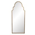 Clayre & Eef Standing Mirror 61x3x150 cm Gold colored Iron Glass