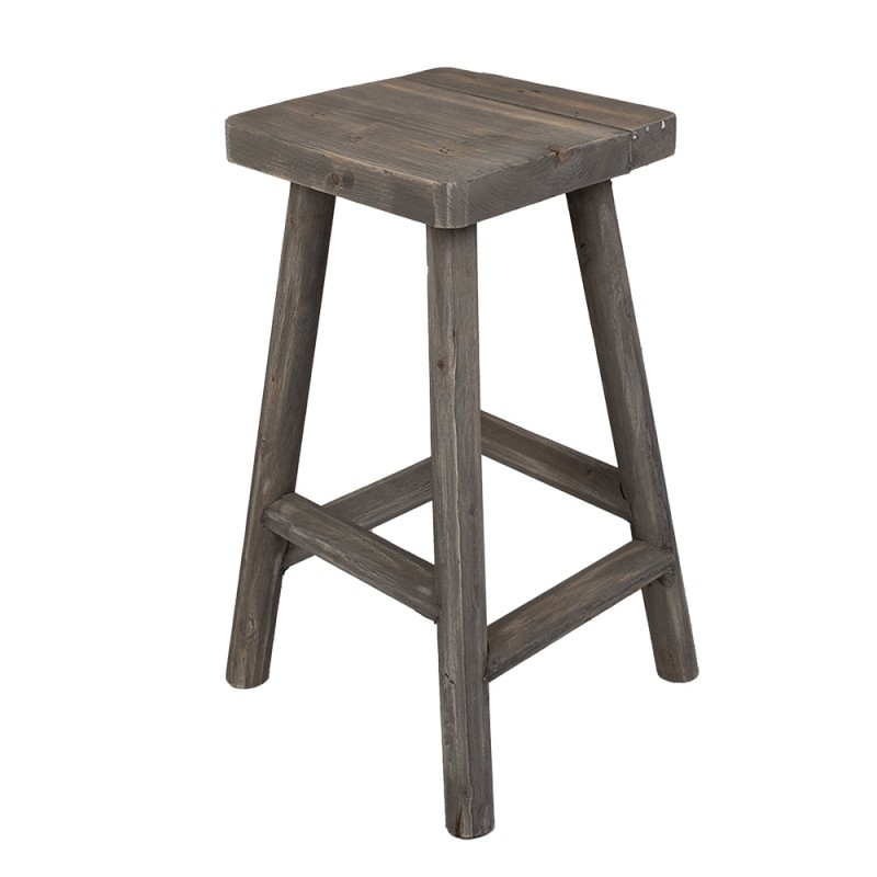 Clayre & Eef Plant Table 30x30x58 cm Brown Wood