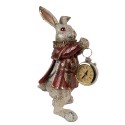 Clayre & Eef Figurine Rabbit 14x13x25 cm Gold colored Polyresin