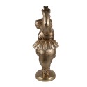 Clayre & Eef Figurine décorative 64 cm Couleur or Polyrésine Hippopotame