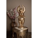 Clayre & Eef Dekorationsfigur 64 cm Goldfarbig Polyresin Nilpferd