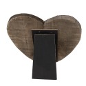 Clayre & Eef Photo Frame 23x2x26 cm Brown Wood Heart-Shaped