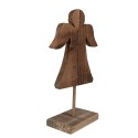 Clayre & Eef Decorative Figurine Angel 18x8x30 cm Brown Wood